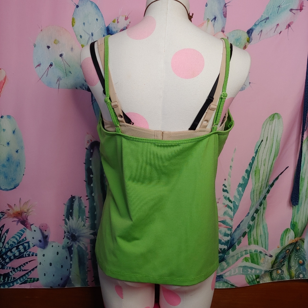 Lane Bryant | Green Solid Basic Cami Camisoley2k … - image 2